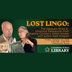 "Lost Lingo" at Galesburg Public Library